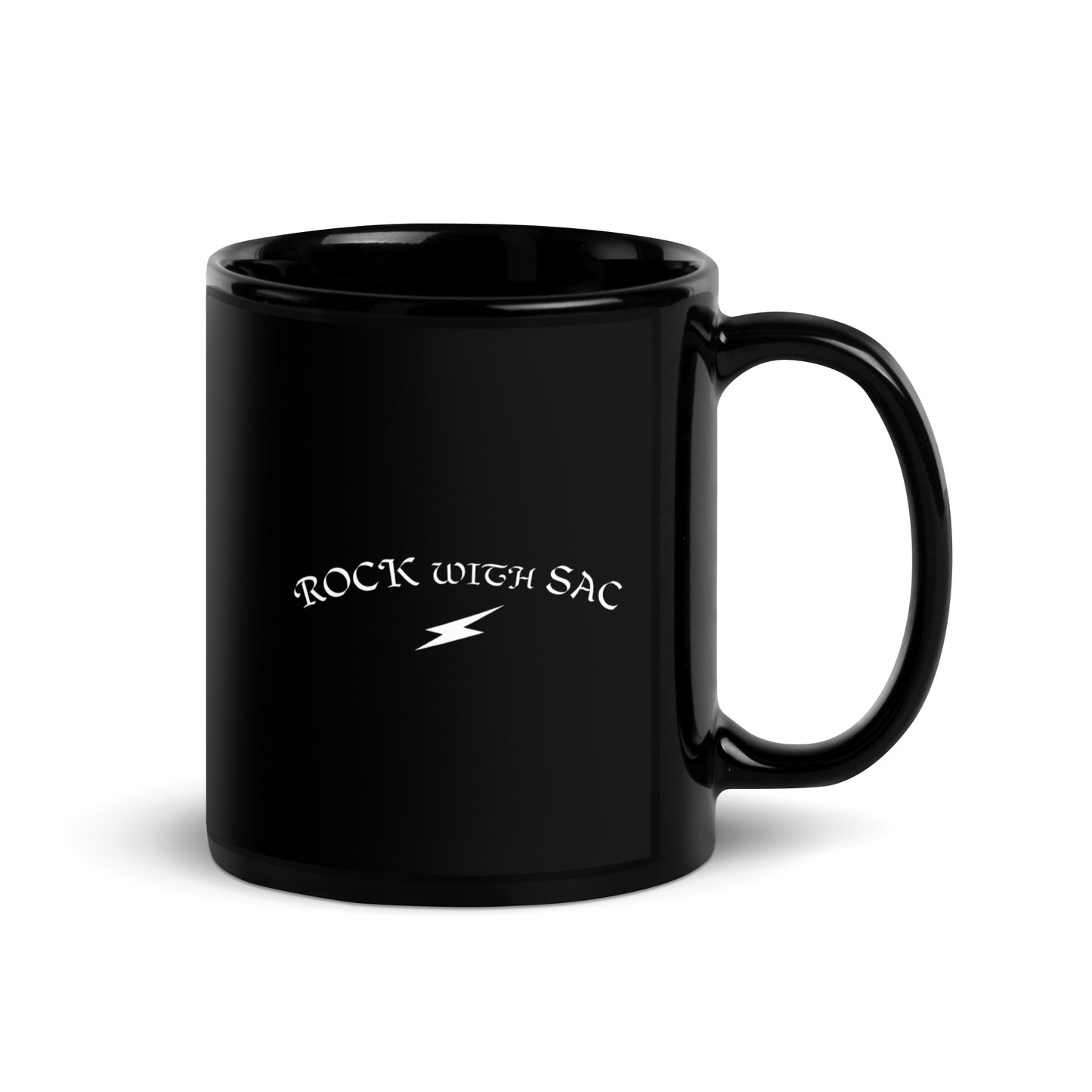 Black "Rock with Sac" Mug